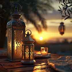 Free Background Image of Lanterns and Candle on Wooden Table Free Background Image of Lanterns and Candle on Wooden Table