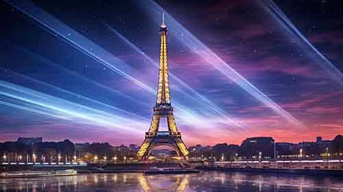 Free Building and Landmark Photo of Eiffel Tower in Nightsky Free Building and Landmark Photo of Eiffel Tower in Nightsky