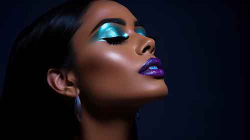 Free Fashion Image of Woman with Purple Lipstick Free Fashion Image of Woman with Purple Lipstick
