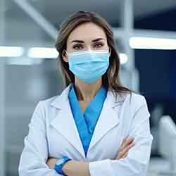 Free Healthcare and Medical Photo of A Female Doctor Wearing Mask and White Coat Free Healthcare and Medical Photo of A Female Doctor Wearing Mask and White Coat