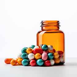 Free Healthcare and Medicine Photo of Tablets and A Jar