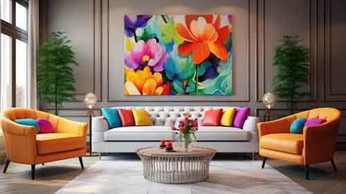 Free Interior Photo of A Living Room with Colorful Pieces Free Interior Photo of A Living Room with Colorful Pieces