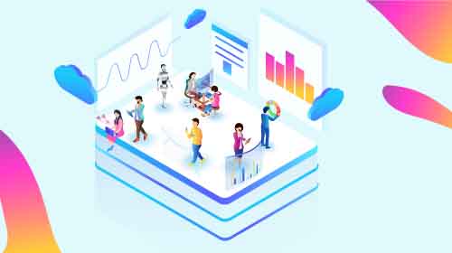 Free Isometric Vector of People working on Analytics of a Project Free Isometric Vector of People working on Analytics of a Project