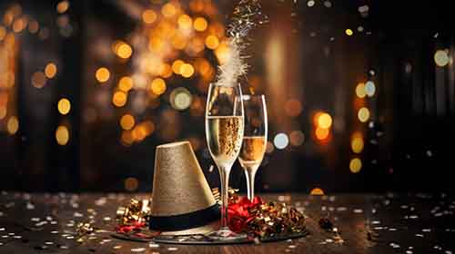 Free Party and Celebrations image of two champagne glasses with confetti background Free Party and Celebrations image of two champagne glasses with confetti background