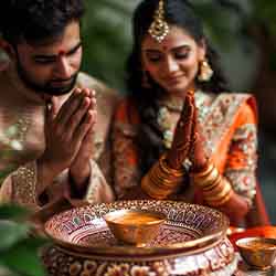 Free Photo of Indian Couple Sitting Together and Praying Free Photo of Indian Couple Sitting Together and Praying