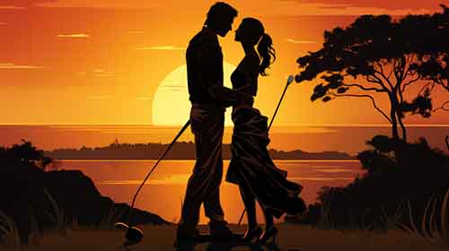 Free Silhouettes image of a couple near seaside Free Silhouettes image of a couple near seaside