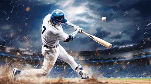 Free Sports Photo of A Baseball Player Hitting the Ball